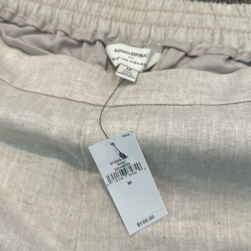 Banana Republic Light Beige Wide-Leg Pants - Picture 4 of 5